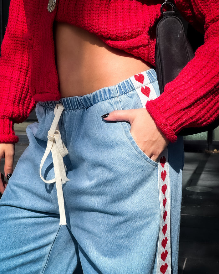 Valentine Denim Racer Pant - Light