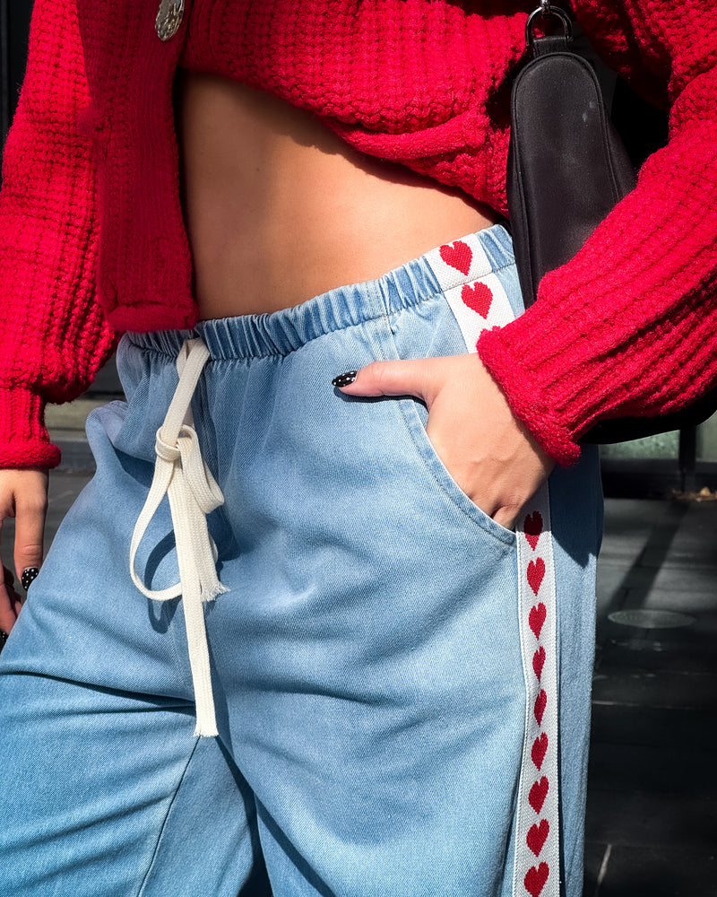 Valentine Denim Racer Pant - Light