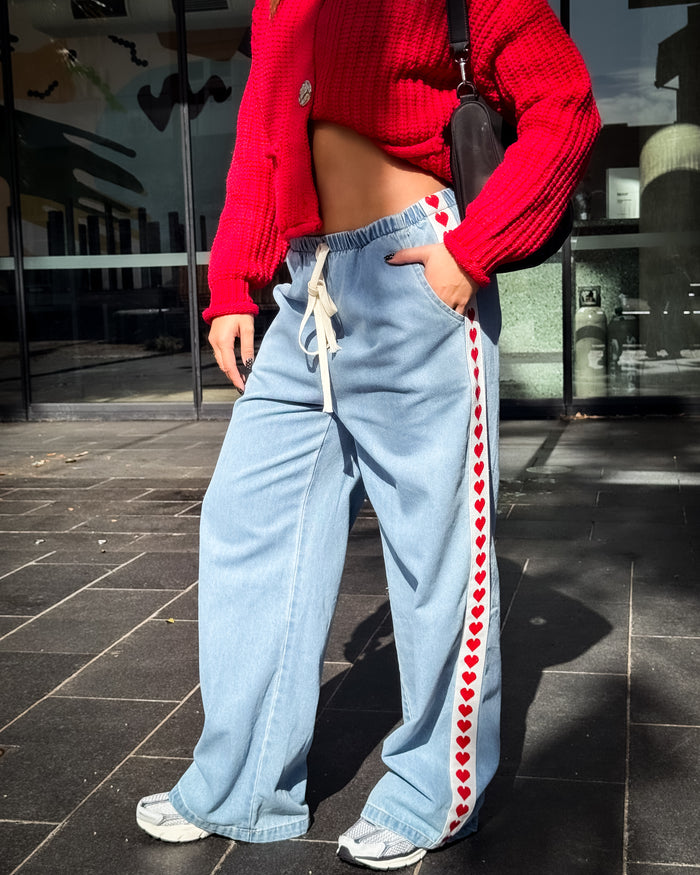 Valentine Denim Racer Pant - Light