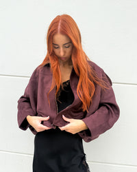 Micky Bomber Jacket - Burgundy