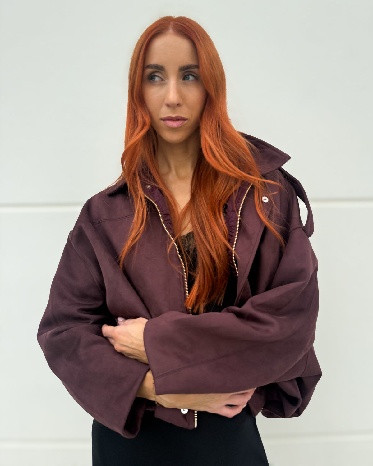 Micky Bomber Jacket - Burgundy