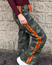 Orange Army Camo Pants