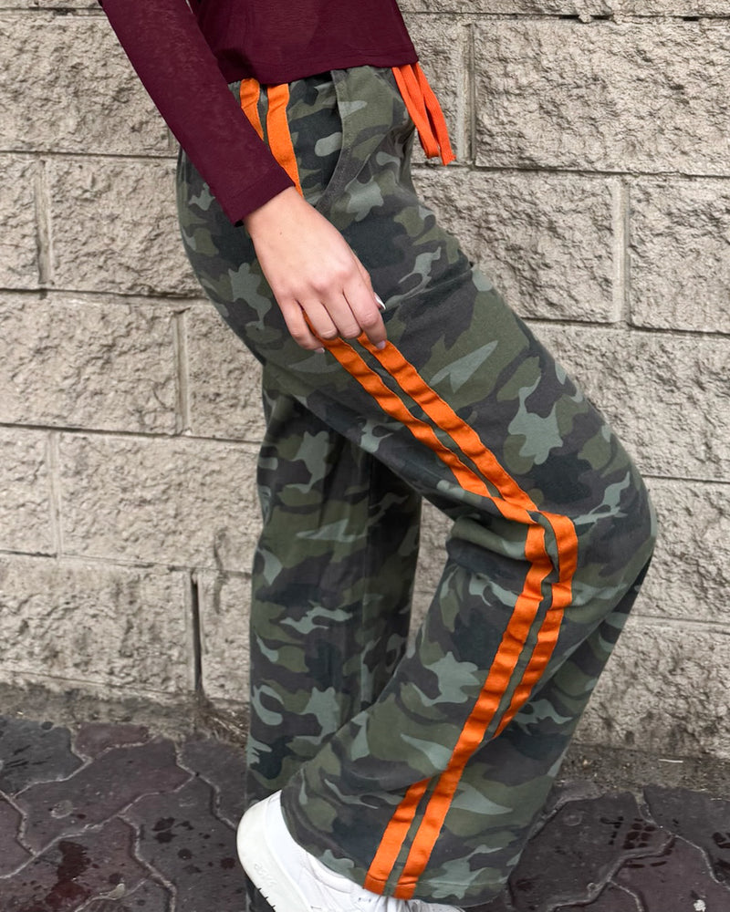 Orange Army Camo Pants