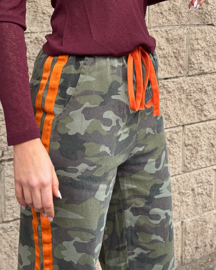 Orange Army Camo Pants
