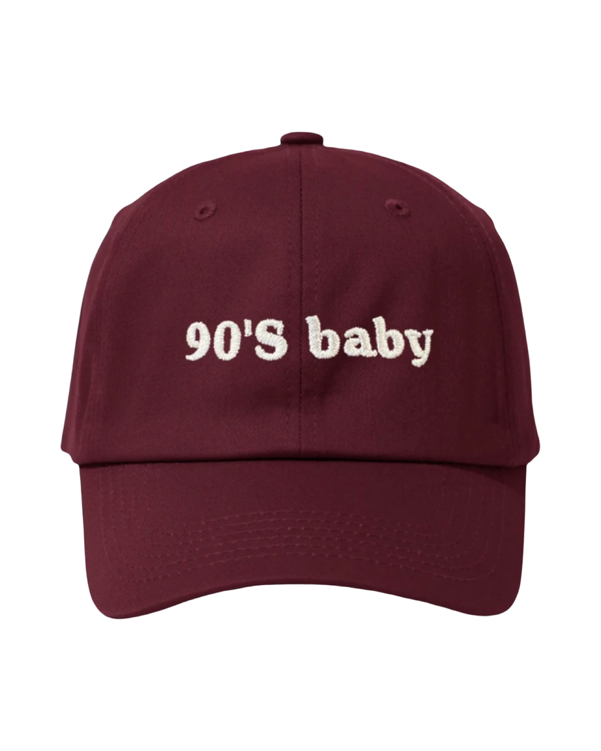 90’S Baby Baseball Cap Black Maroon