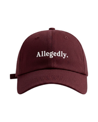 Allegedly Baseball Cap Maroon