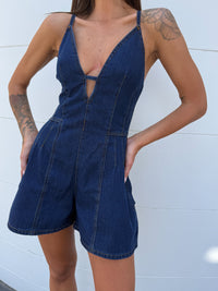 Jasmine Playsuit - Dark Denim