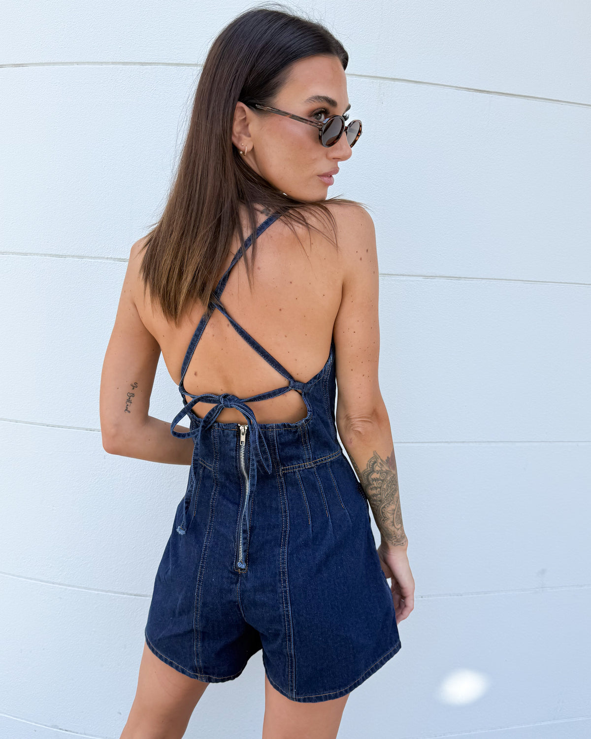 Jasmine Playsuit - Dark Denim