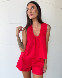 Rosie Red Singlet Top