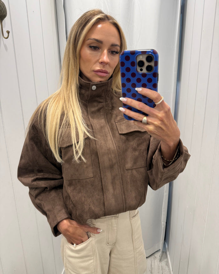 Darcy Bomber Jacket Chocolate