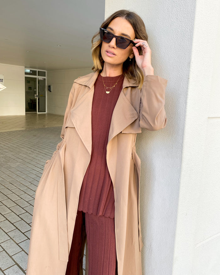 Charlotte Trench Coat Brown