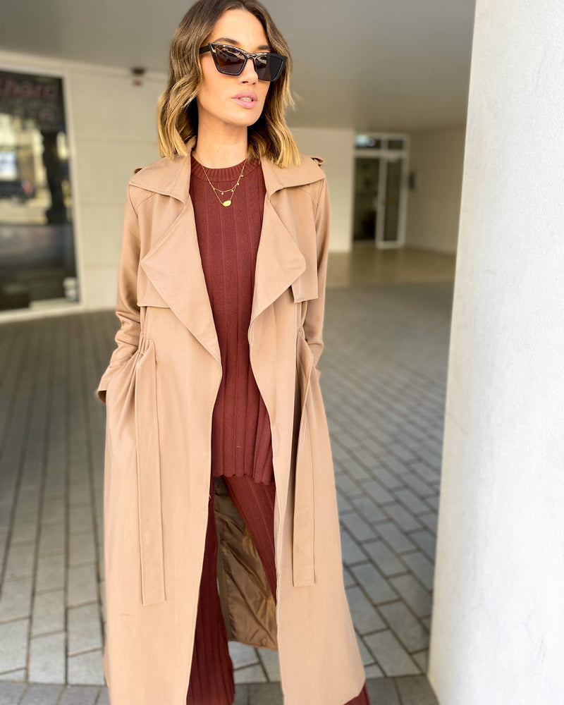 Charlotte Trench Coat Brown