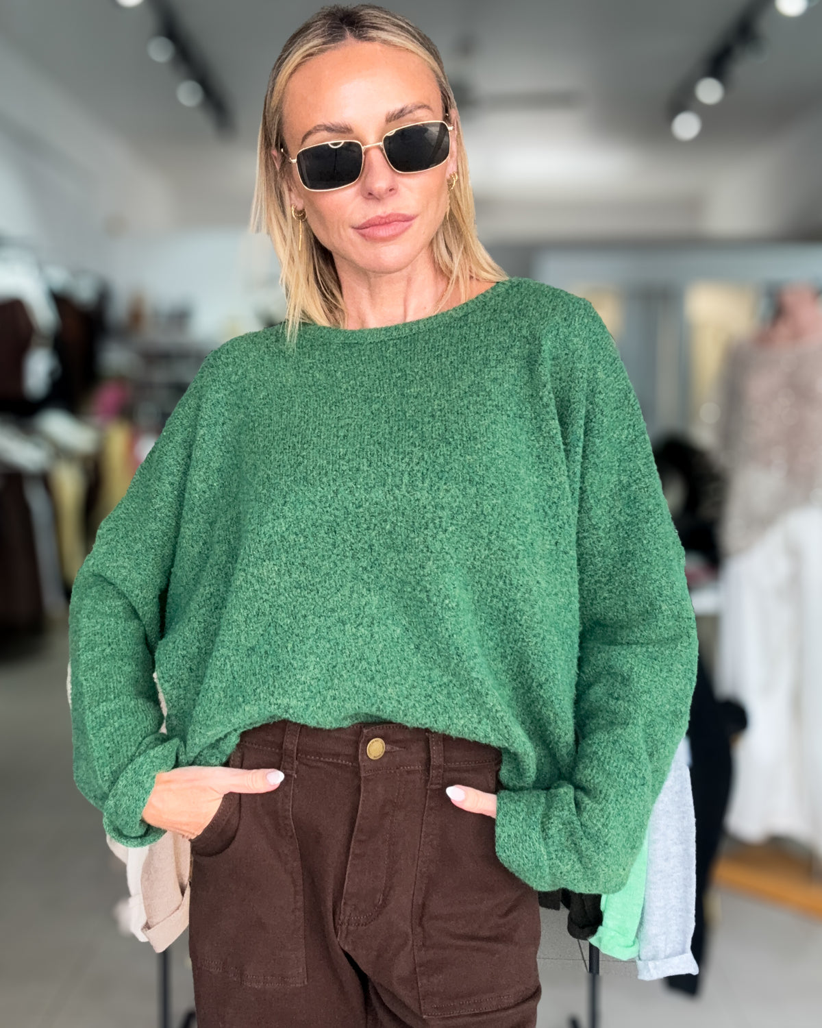 Suburb Jumper Fern/Forest Green