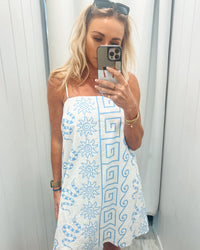 Snake Dress - Blue