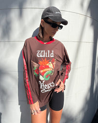 Wild Heart Brown Long Sleeve Tee