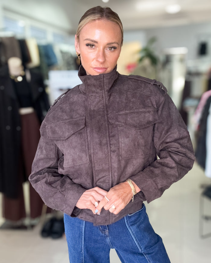 Felix Bomber- Choc Brown
