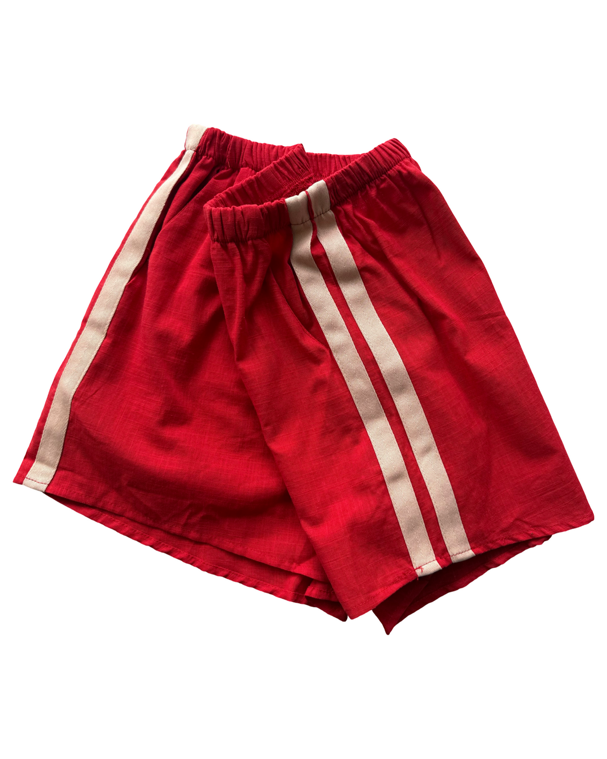 Red/Peach Stripe Shorts