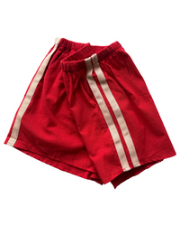Red/Peach Stripe Shorts