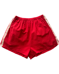 Red/Peach Stripe Shorts