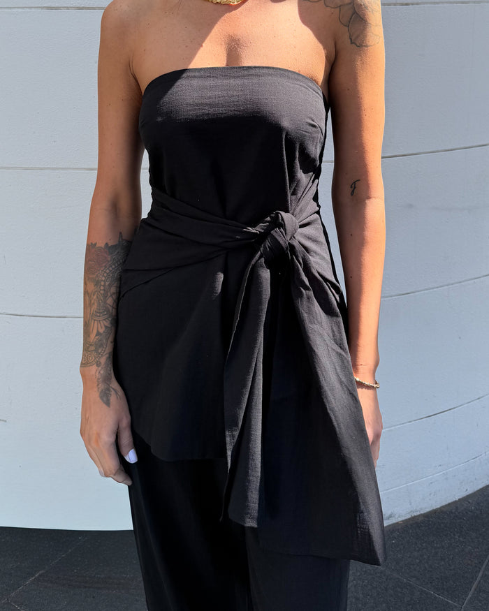 Black Cotton Pant