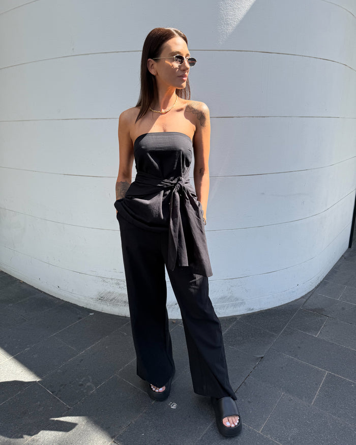 Black Cotton Pant