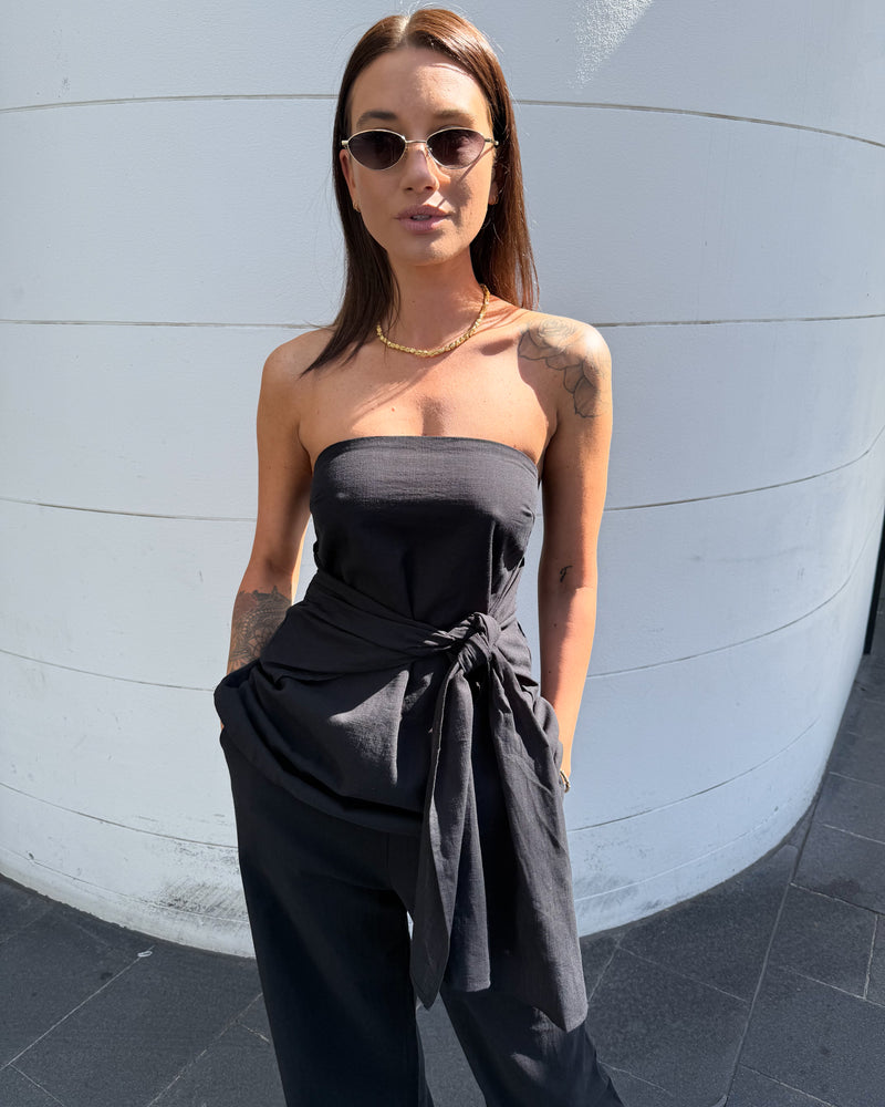 Black Cotton Pant