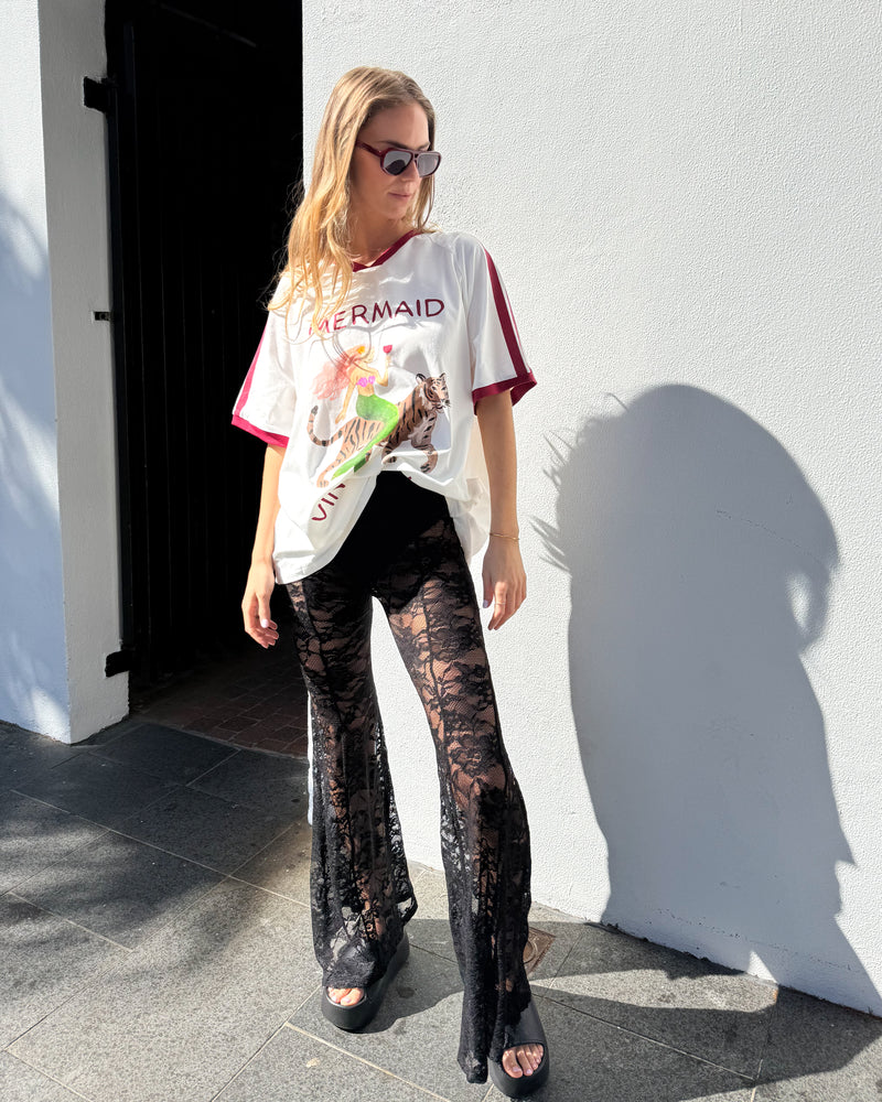 Lover Lace Pants - Black
