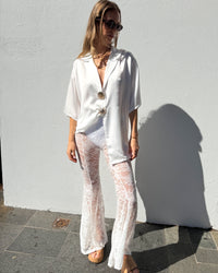 Lover Lace Pants - White