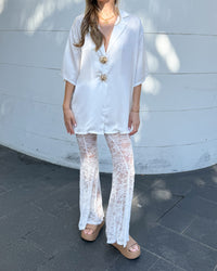 Lover Lace Pants - White