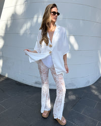 Lover Lace Pants - White