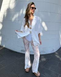 Lover Lace Pants - White