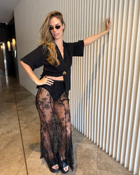 Lover Lace Skirt - Black