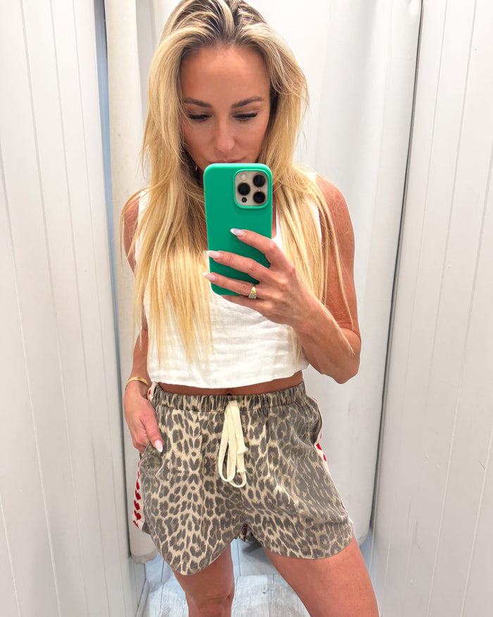 Leo Heart Racer Shorts