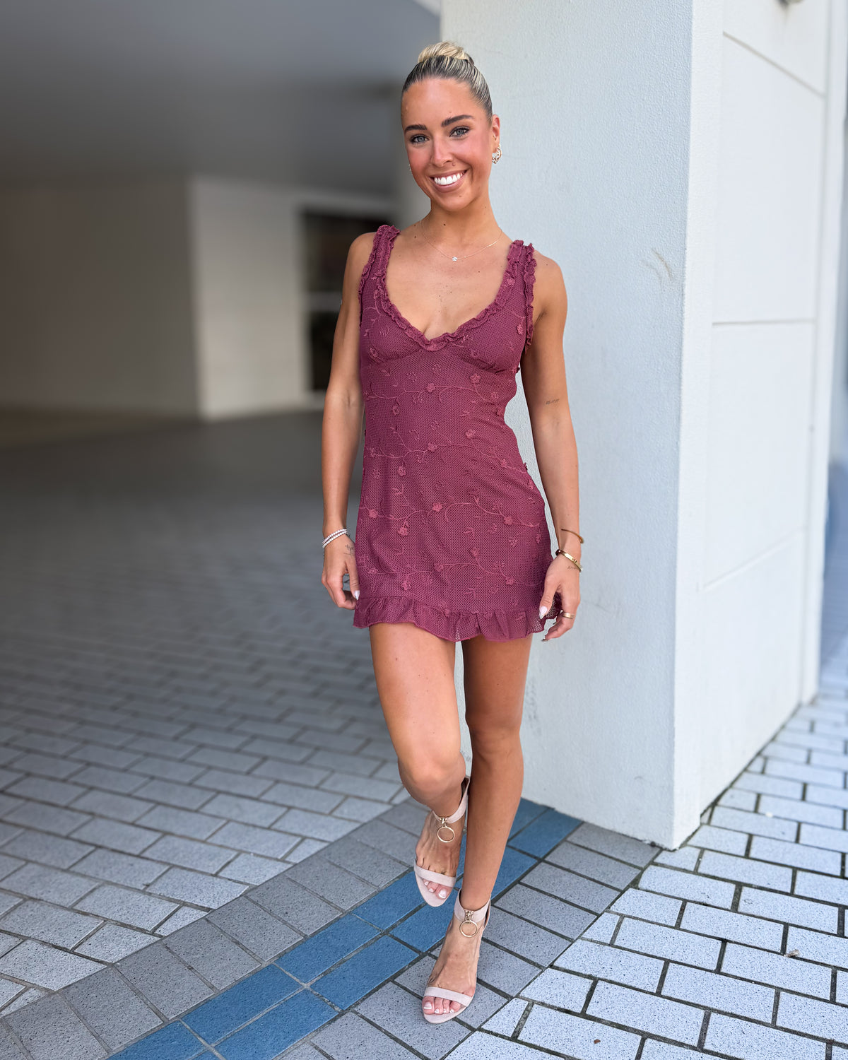 Daisy Dress- Rust