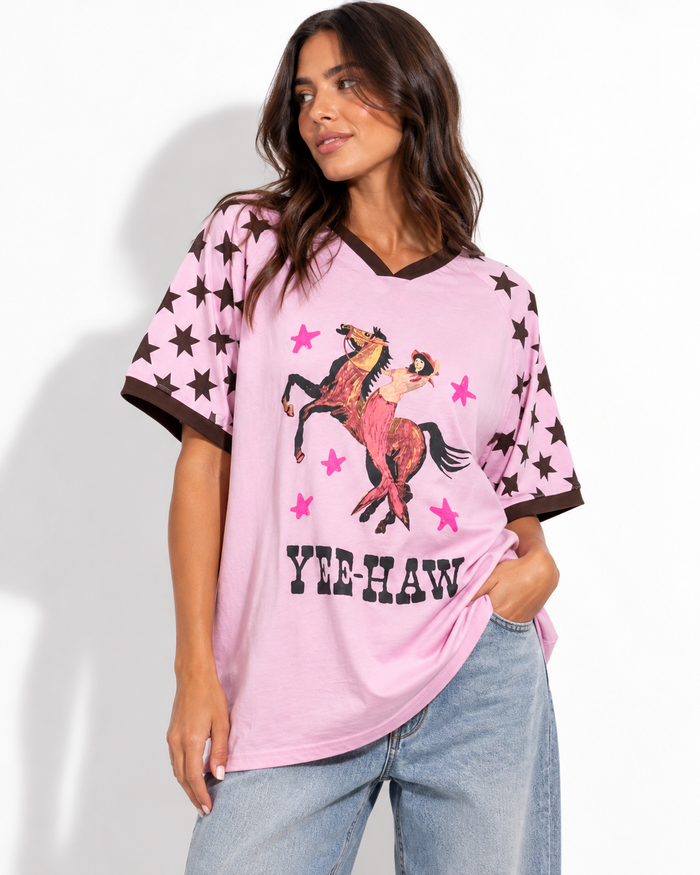 Yeehaw Pink Tshirt