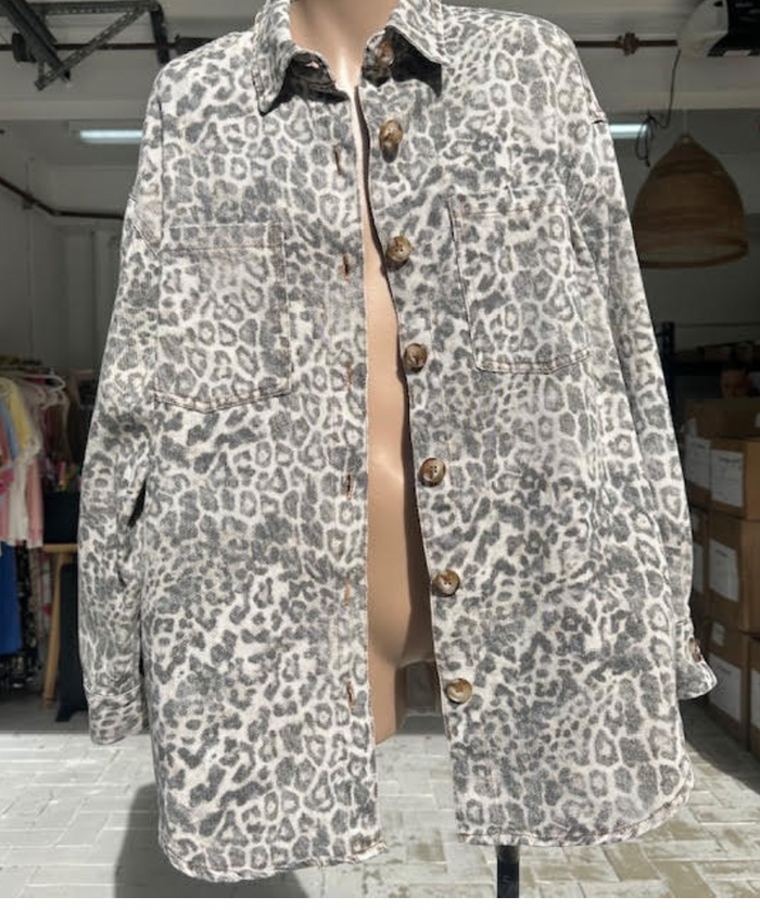 Snowy Denim Jacket