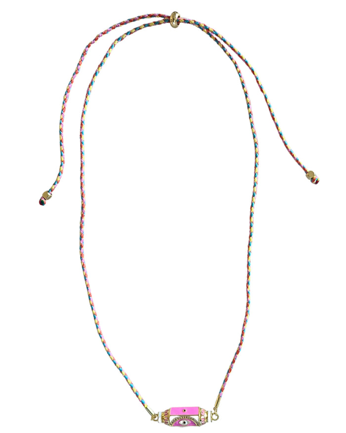 Cord Barrel Necklace