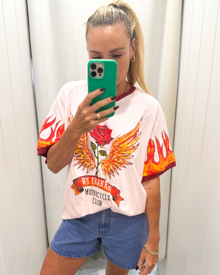 Moto Mayhem Pink Tshirt