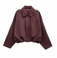 Micky Bomber Jacket - Burgundy