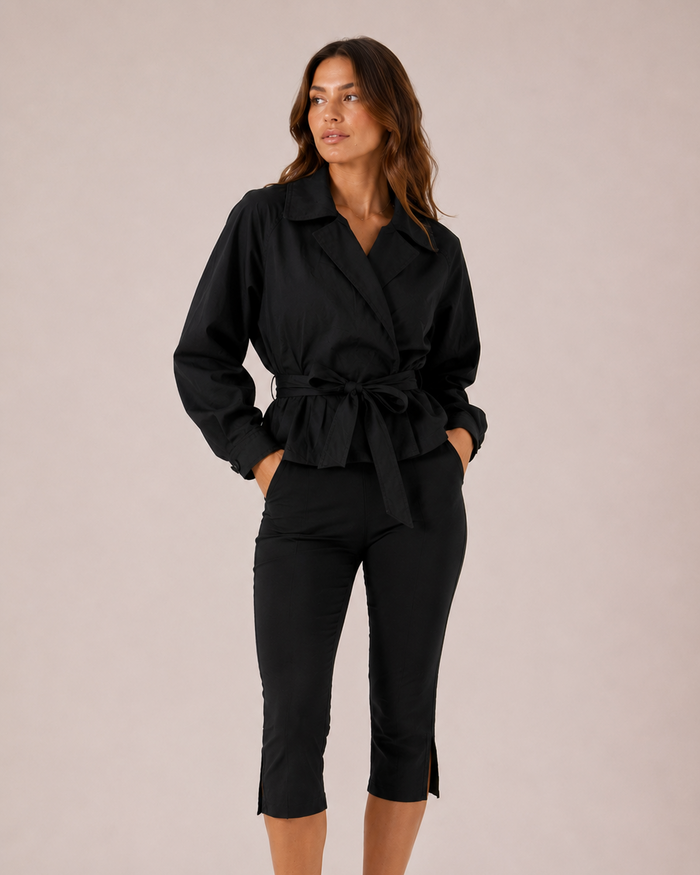 Penny Capri Pants Black
