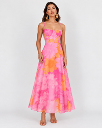 Cindy Dress Pink/Apricot