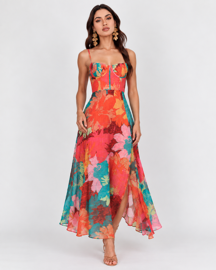 Cindy Dress Rainbow