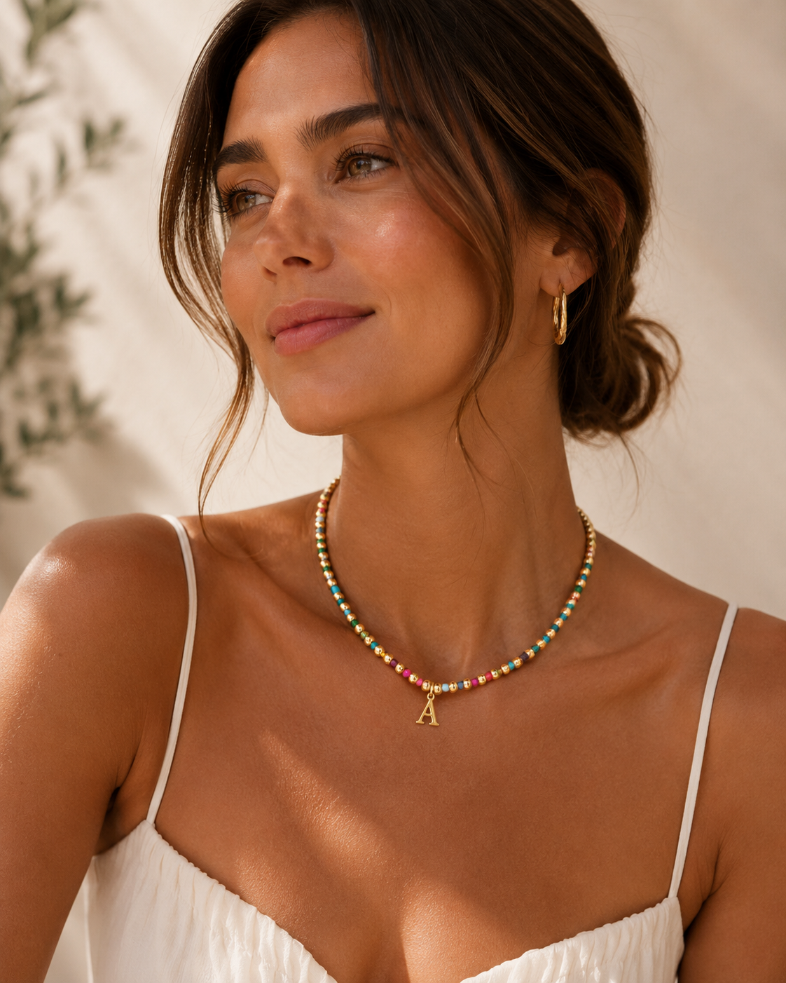 Minimalist Initial Necklace - Gold