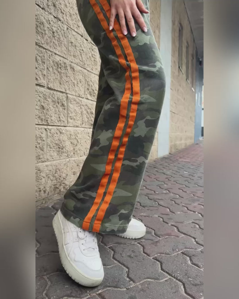 Orange Army Camo Pants