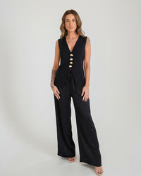 Satin Pant - Black