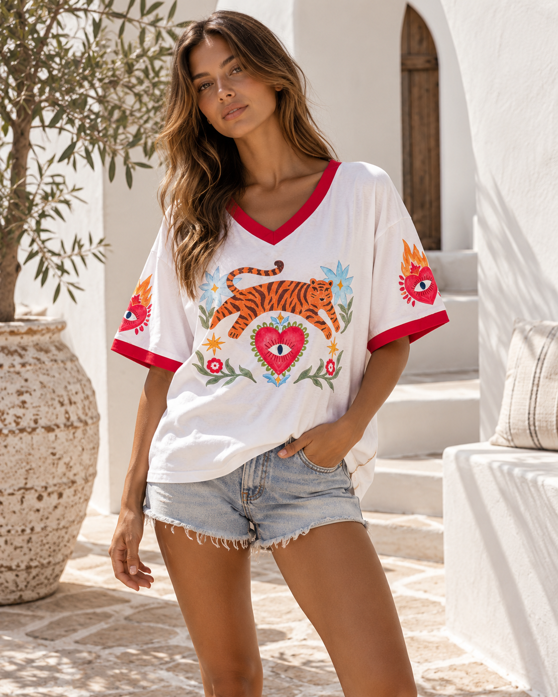 Tiger Tee White