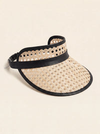 Tropea Rattan Beach Visors - Black