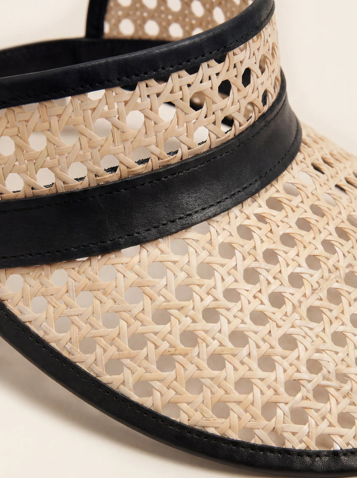 Tropea Rattan Beach Visors - Black