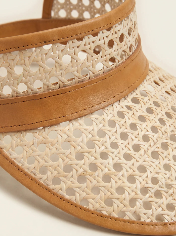 Tropea Rattan Beach Visors - Tan