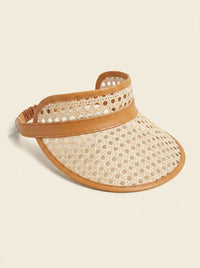 Tropea Rattan Beach Visors - Tan